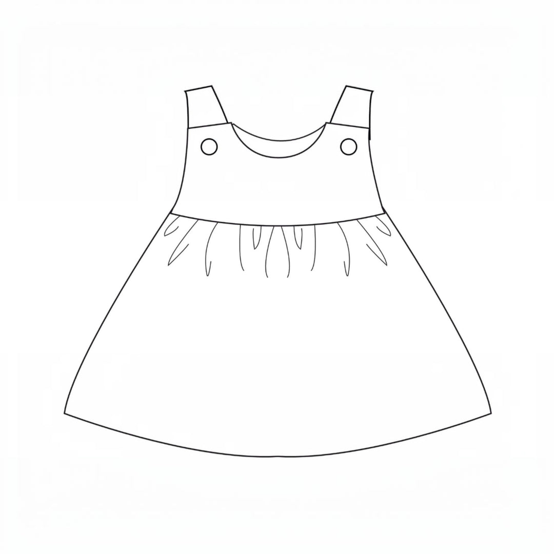 Babykleid PDF Schnittmuster LIPSIA CLARA – 2 Varianten 62/68–98/104