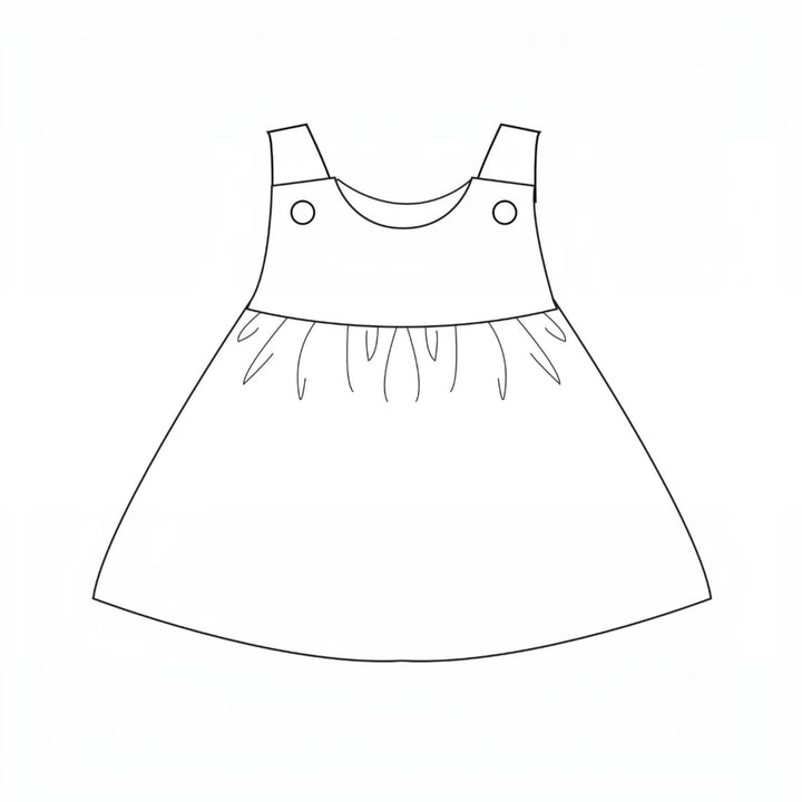 Babykleid PDF Schnittmuster LIPSIA CLARA – 2 Varianten 62/68–98/104
