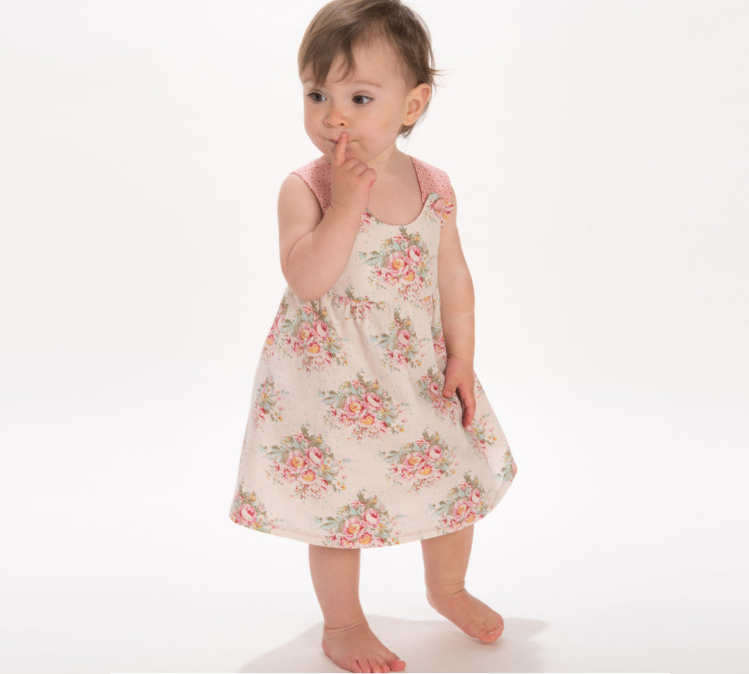 Baby Set Sewing Pattern | Tunic dress & bloomers pants PDF | Sizes 3m–4y | Easy Beginner Outfit | Comfy Baby Clothes
