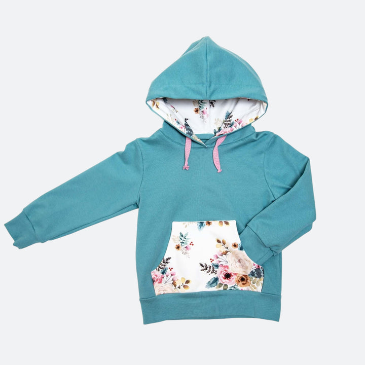 Hoodie Schnittmuster FLY DADO – Kinder Set 80/86–140/146, Hose ab 92/98, gemusterter Kinderhoodie mit Kapuze.