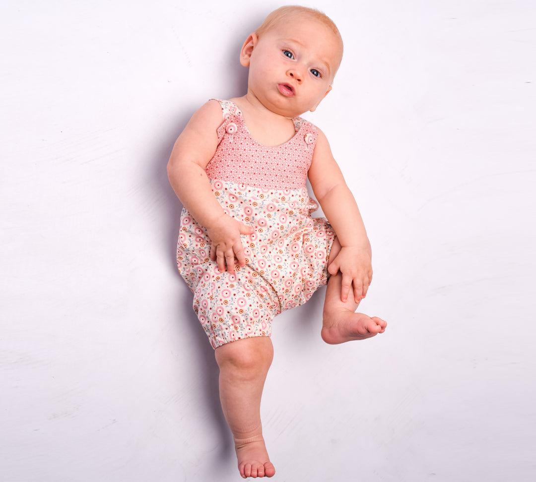 Sewing Pattern Set Romper Overalls LUNA CHARLOTTE PDF Sizes 0m-2y