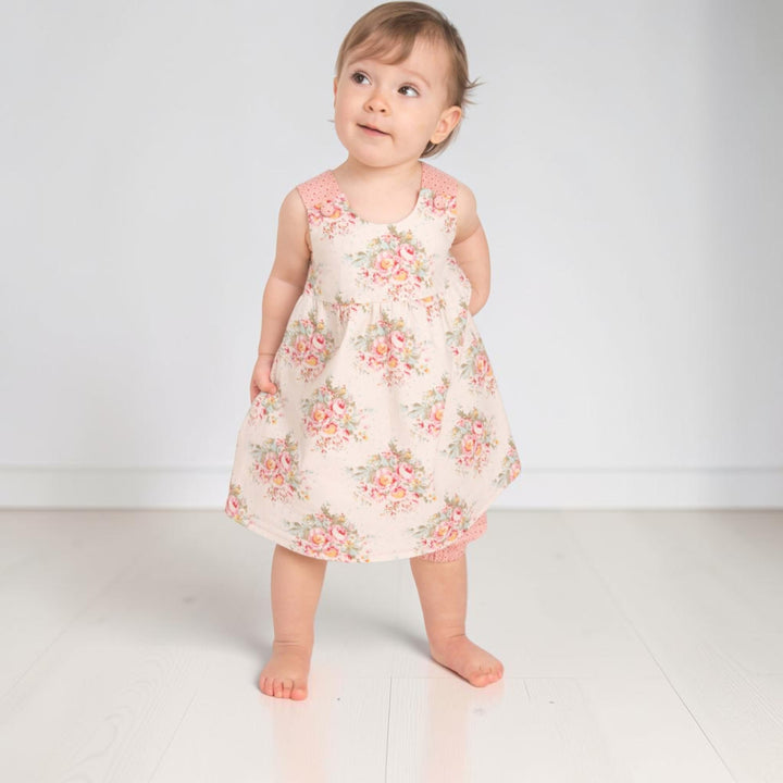 Babykleid PDF Schnittmuster LIPSIA CLARA – 2 Varianten 62/68–98/104