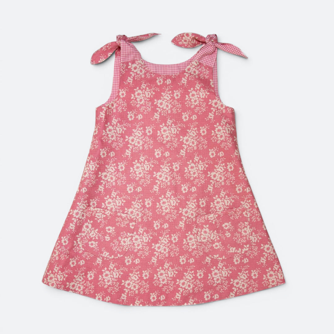 Mädchenkleid PDF Schnittmuster – 3 Varianten 74/80–146/152