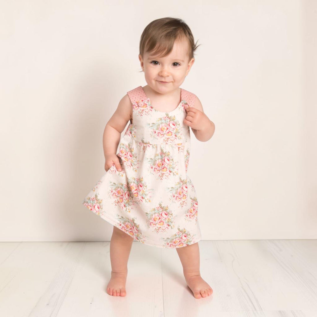 Babykleid PDF Schnittmuster LIPSIA CLARA – 2 Varianten 62/68–98/104