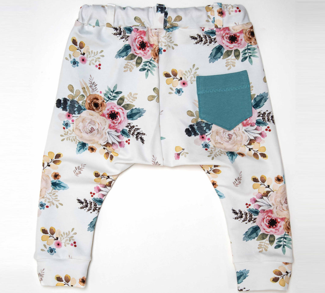 Sewing Pattern Kids Harem Pants DADO PDF Elastic Waist Pockets Sizes 12m-11y