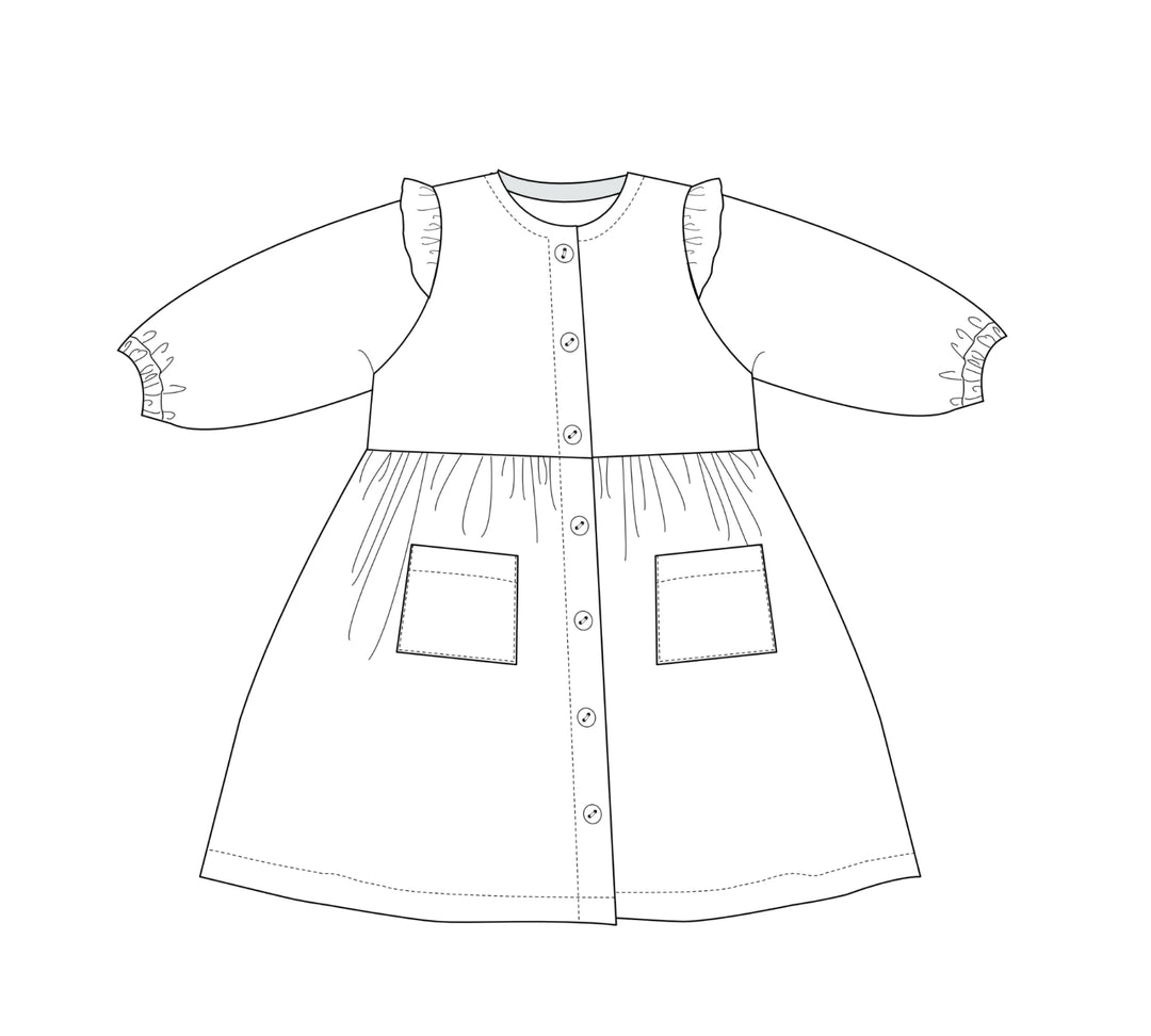 Schnittmuster Sommer Mädchenkleid  MIMI PDF 2 in 1