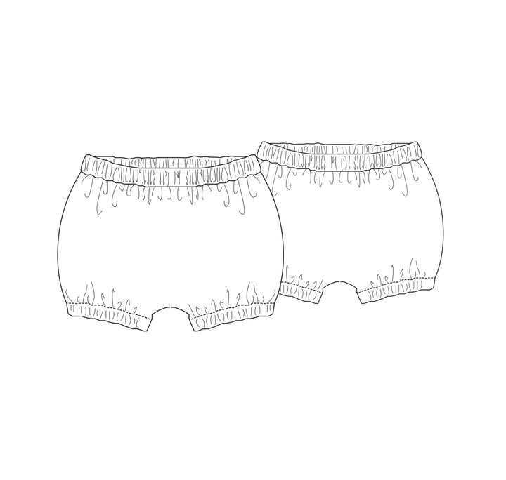 Sewing Pattern Bloomers STELLA PDF Sizes 0m-4y A4