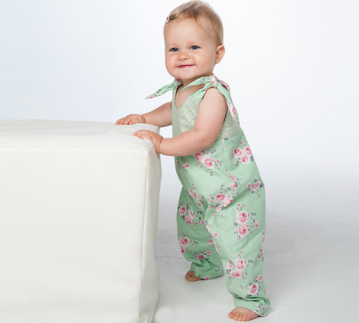 Sewing Pattern Set Romper Overalls LUNA CHARLOTTE PDF Sizes 0m-2y