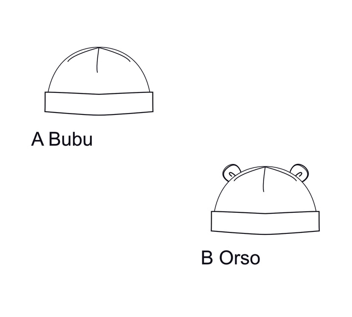 Reversible Baby Romper SAND + Baby Hat BUBU | PDF Sewing Pattern |  Sizes 1m-3y