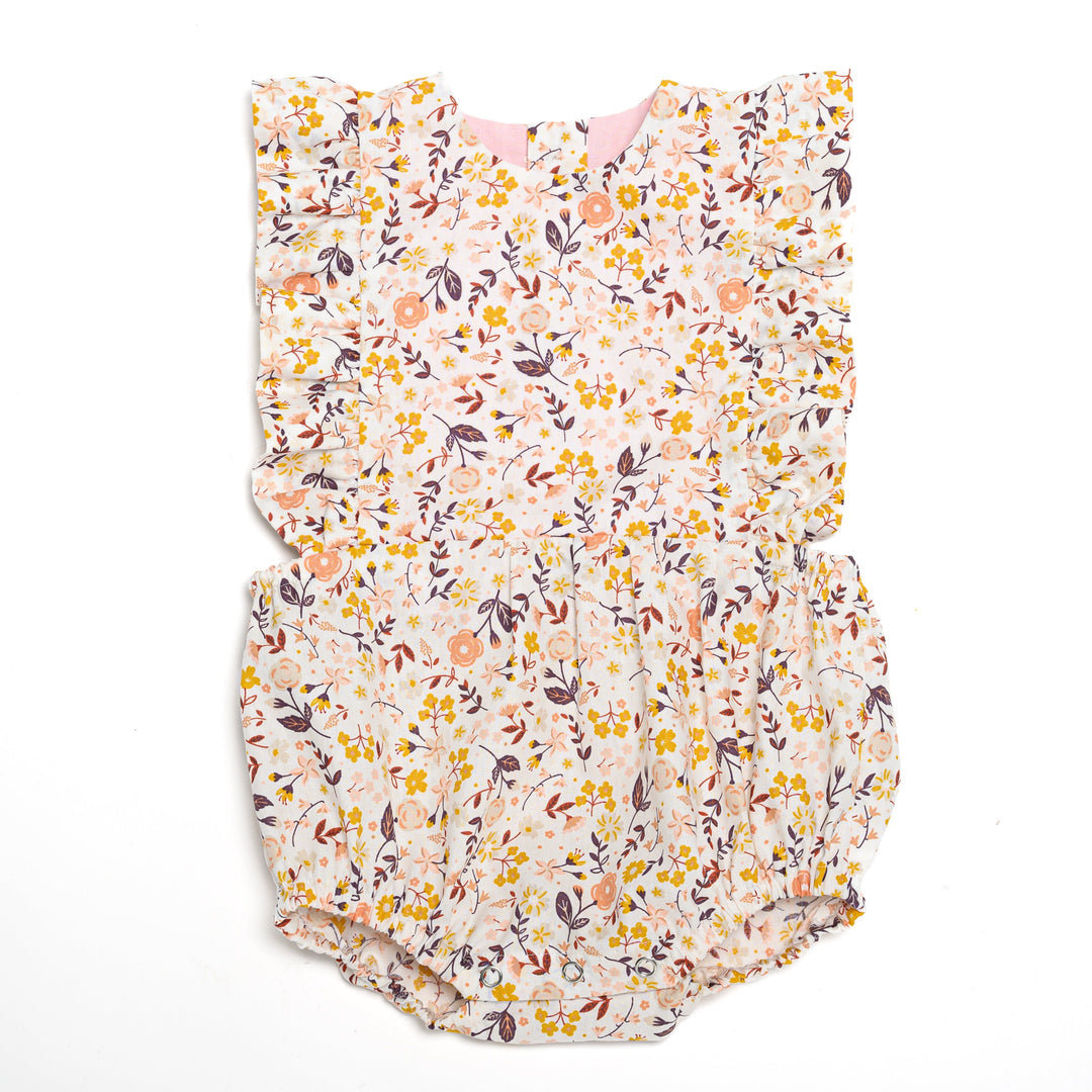 Chiara Schnittmuster Baby Mädchen Bloomer/Kurzoverall  PDF | Sommer-Strampler | Größe 50–92 | Luftig & einfach zu nähen | mit floralem Design.
