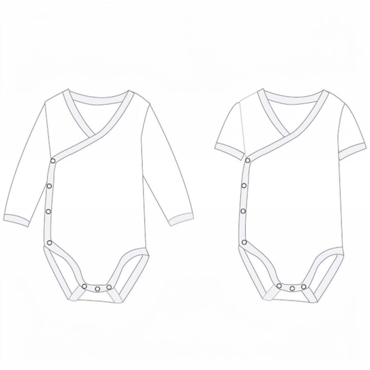 Baby Wickelbody PDF Schnittmuster CIELO – Langarm & Kurzarm 38/44–86/92
