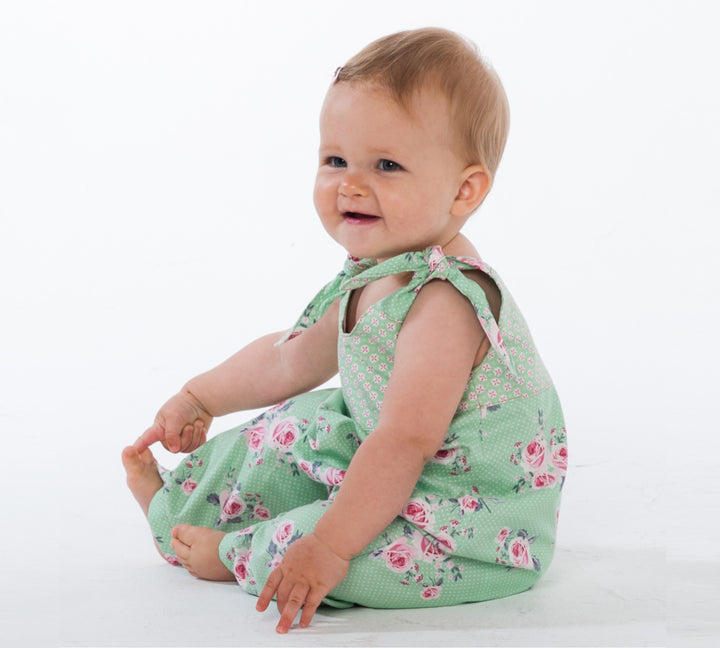 Sewing Pattern Set Romper Overalls LUNA CHARLOTTE PDF Sizes 0m-2y