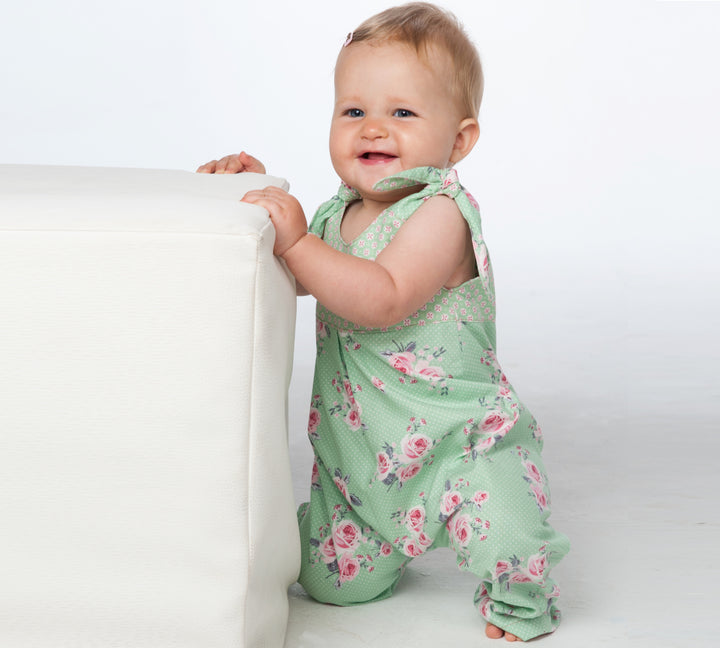 Sewing Pattern Set Romper Overalls LUNA CHARLOTTE PDF Sizes 0m-2y