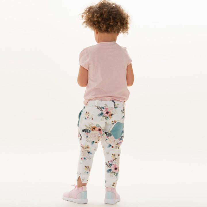 Baby Sweatpants Sewing Pattern PDF – Toddler Girl Pants with Elastic Waistband &amp; Pockets – Beginner-Friendly Instructions – Sewing Sweatpants DADO