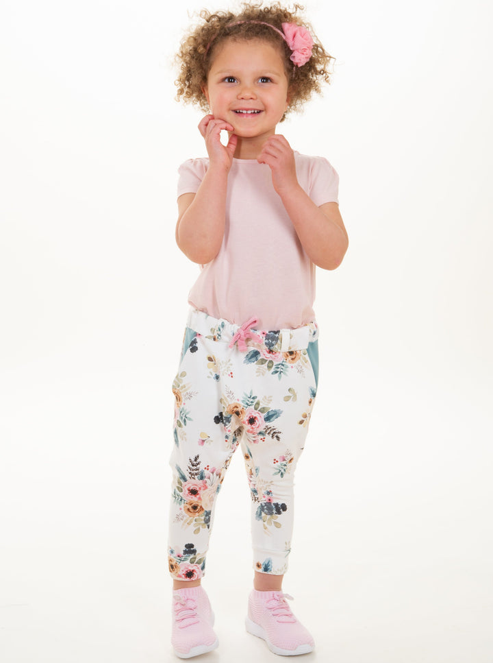 Baby Sweatpants Sewing Pattern PDF – Toddler Girl Pants with Elastic Waistband &amp; Pockets – Beginner-Friendly Instructions – Sewing Sweatpants DADO