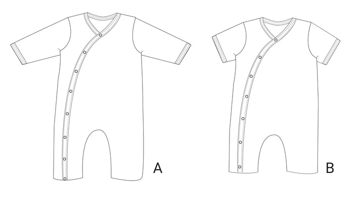 Baby Romper Sewing Pattern PDF – Long Sleeve, Simple Design – Newborn Outfit Sewing – Sewing Pattern Download – Perfect as a Baby Gift LEON