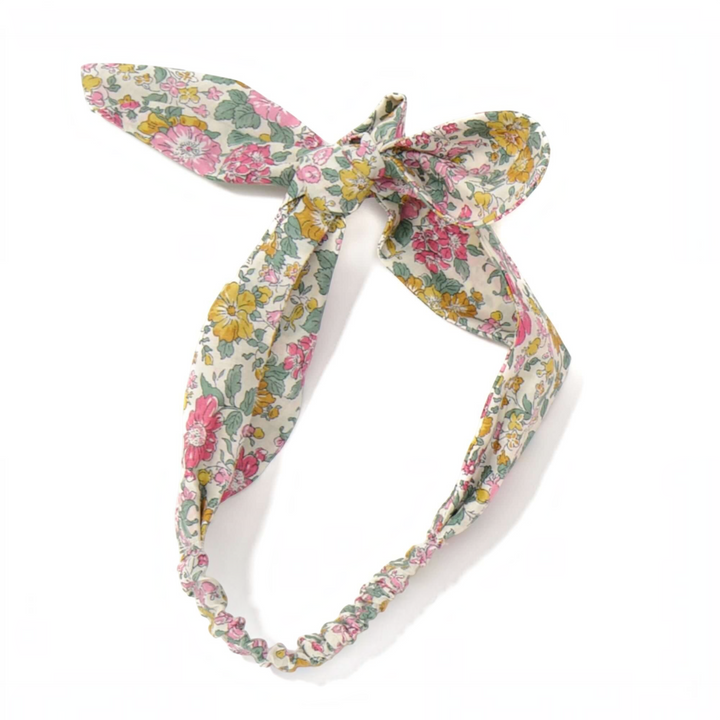 Schnittmuster Baby Overall MIA PDF - Haarband mit floralem Muster für Baby und Kleinkind, stylisch und bequem.