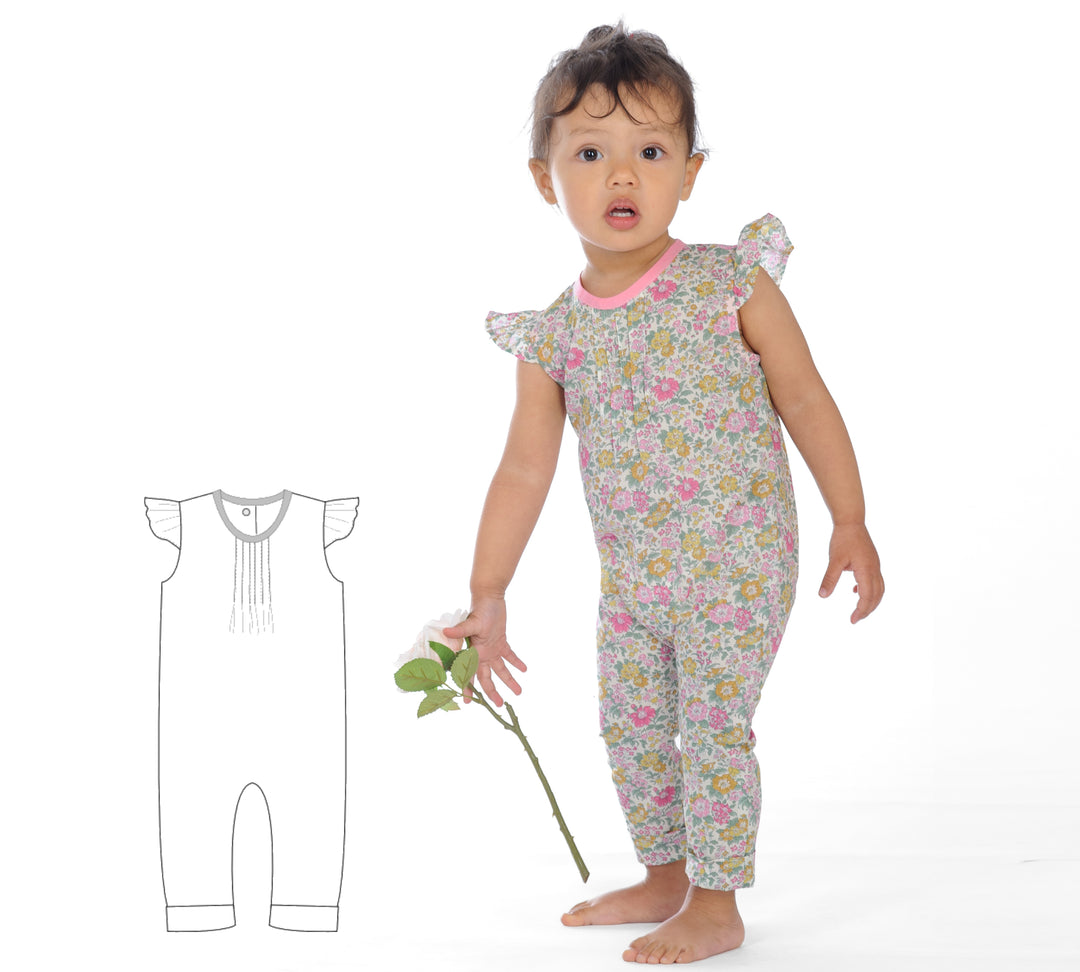 Schnittmuster Baby Jumpsuit MIA PDF 2 Varianten