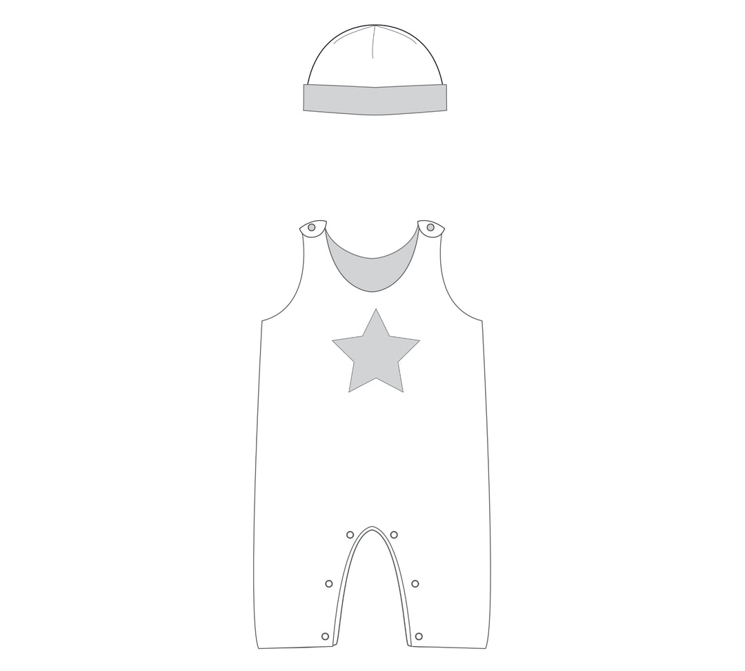 Reversible Baby Romper SAND + Baby Hat BUBU | PDF Sewing Pattern |  Sizes 1m-3y