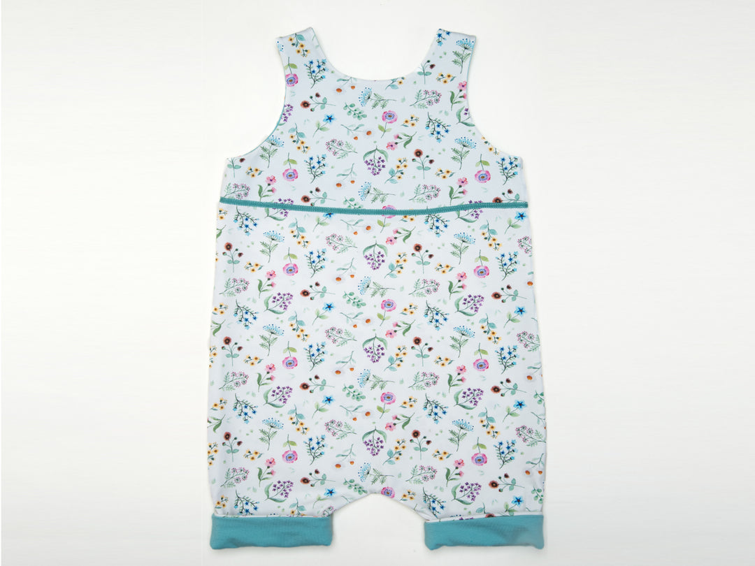 Digital Sewing Pattern Baby Romper Tutorial Complete Photo Instructions Beginner Friendly Project Summer Outfit Design Multiple Size Options Printable PDF Format Step By Step Guide Easy To Follow Instructions Infant Hat Set Perfect Handmade