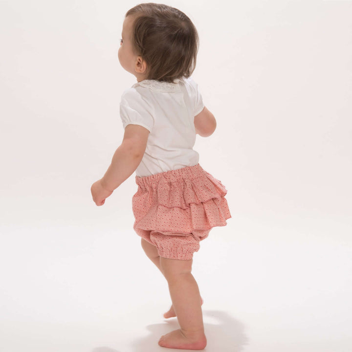Schnittmuster Baby Pumphose EMI PDF Rüschen ohne Mittelnaht