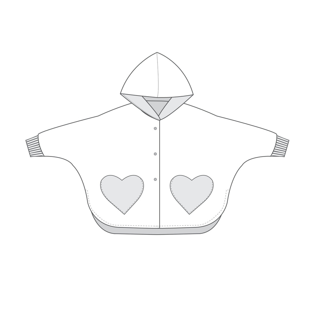 Girls' Poncho Sewing Pattern Ebook pdf MARA