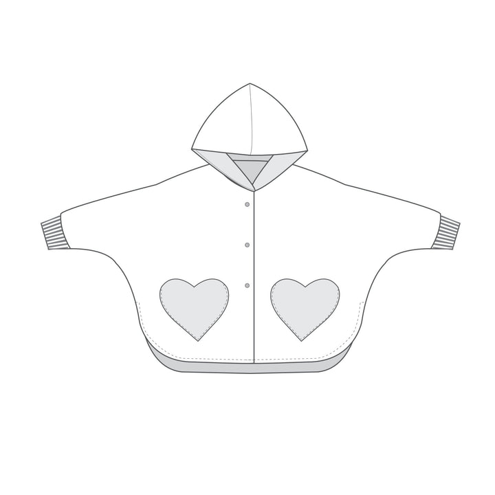 Girls' Poncho Sewing Pattern Ebook pdf MARA