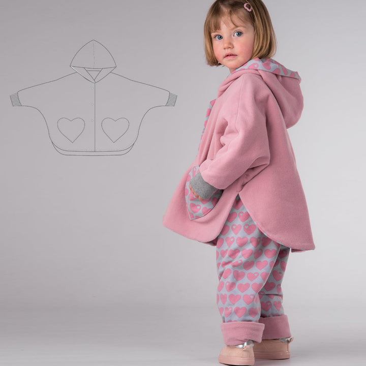 Girls' Poncho Sewing Pattern Ebook pdf MARA