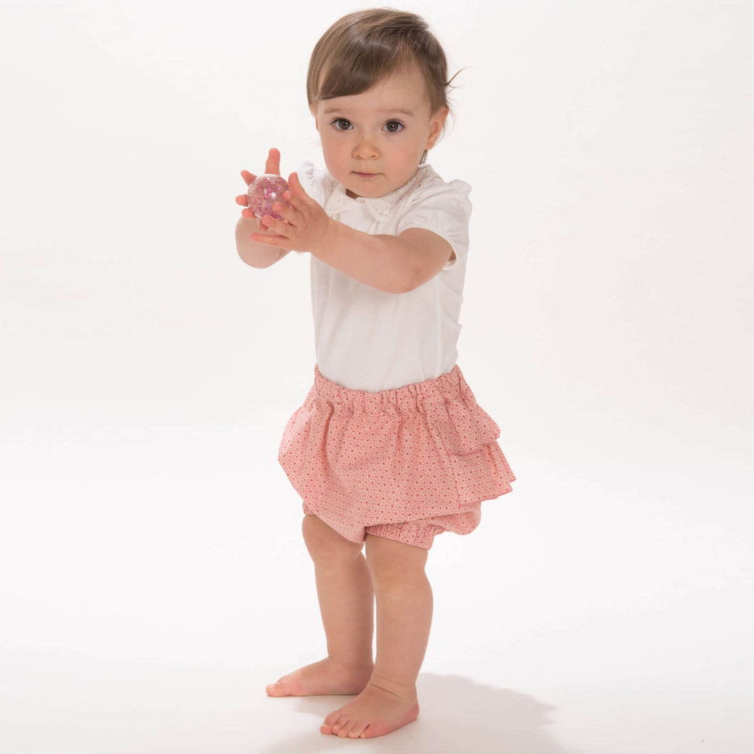 Schnittmuster Baby Pumphose EMI PDF Rüschen ohne Mittelnaht