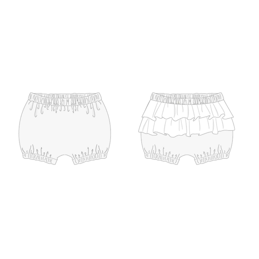 Schnittmuster Baby Pumphose EMI PDF Rüschen ohne Mittelnaht