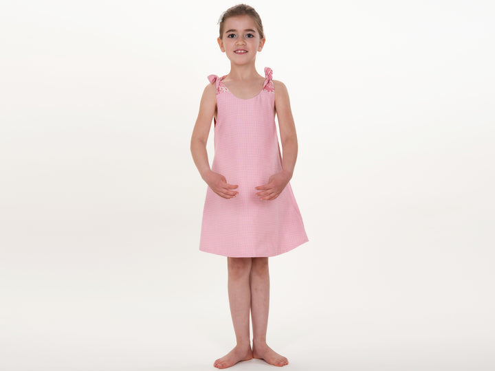 Girl's dress with bows sewing pattern Ebook pdf SIENA