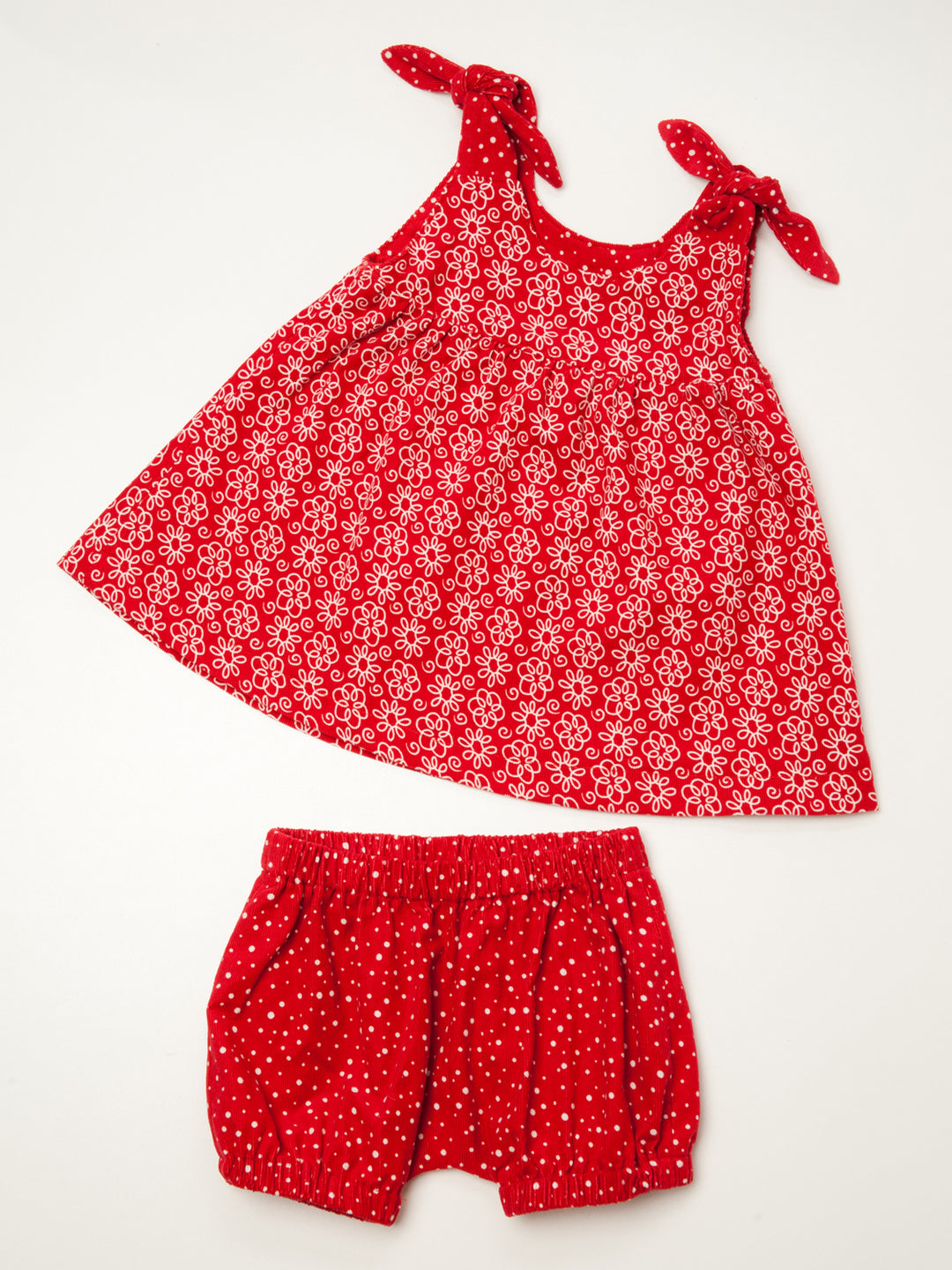 Baby Twin set romper and bloomers LIPSIA + ELISA sewing pattern Ebook pdf