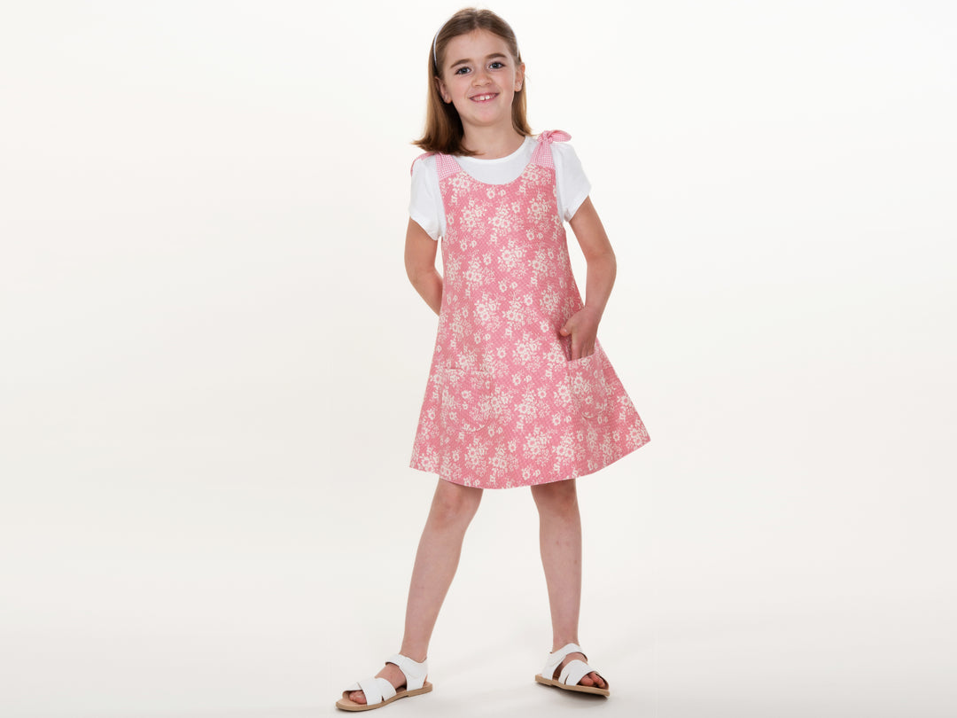 Girls' dress tunic with buttons sewing pattern Ebook PDF STEFFI + SIENA