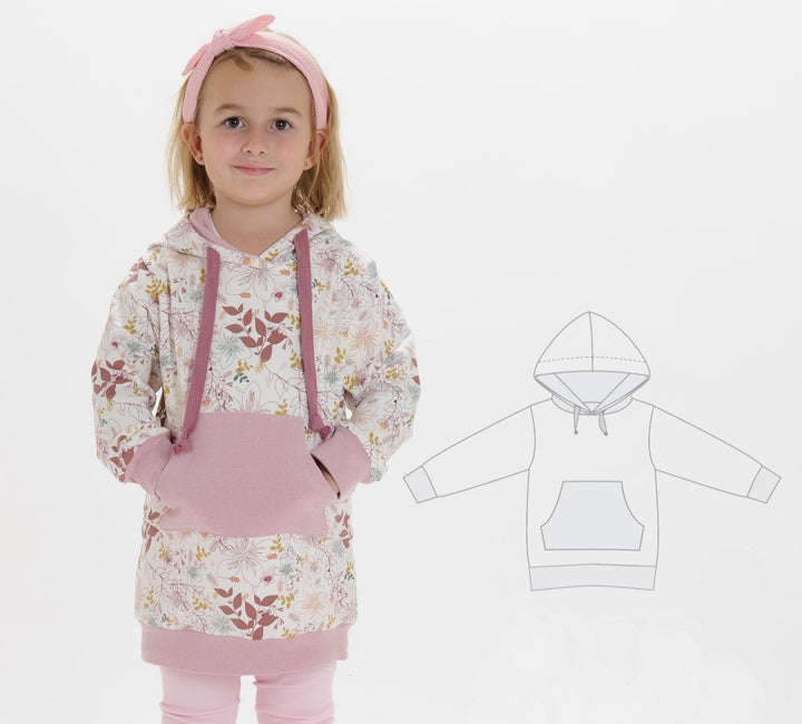 ARWEN tunic sweatshirt pattern in 2 variations, ebook pdf