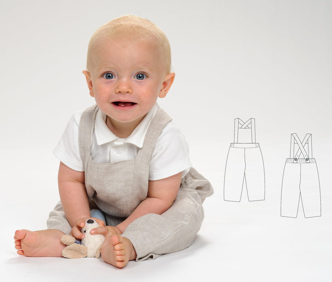 Schnittmuster Kleinkind Latzhose - Professionelles Schnittmuster Download Baby Latzhose Design Digitaler Nähleitfaden Säuglings Pinafore Anleitung Mehrere Größen verfügbar Lange und kurze Optionen Komplette Anleitungen Fortgeschrittenes Nähprojekt Ressource Kleidung Nähen Kollektion Kleinkind Overall