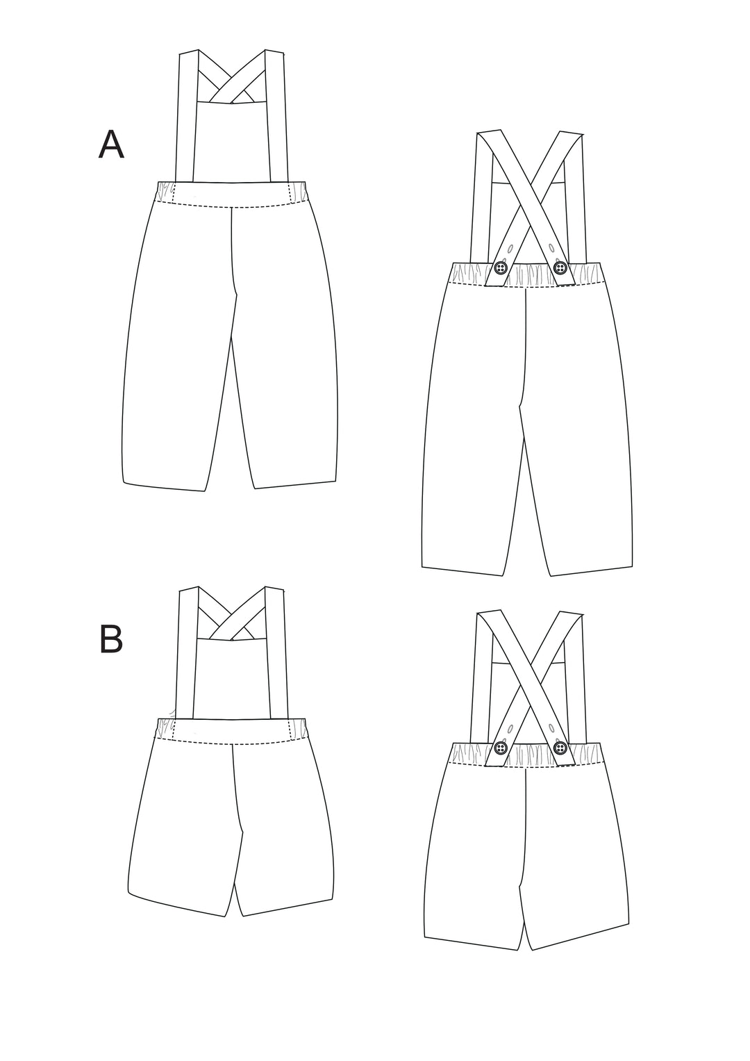 Schnittmuster Kleinkind Latzhose Professionelles Schnittmuster Download Baby Latzhose Design Digitaler Nähleitfaden Säuglings Pinafore Anleitung Mehrere Größen verfügbar Lange und kurze Optionen Komplette Anleitungen Fortgeschrittenes Nähprojekt Ressource Kleidung Nähen Kollektion Kleinkind Overall