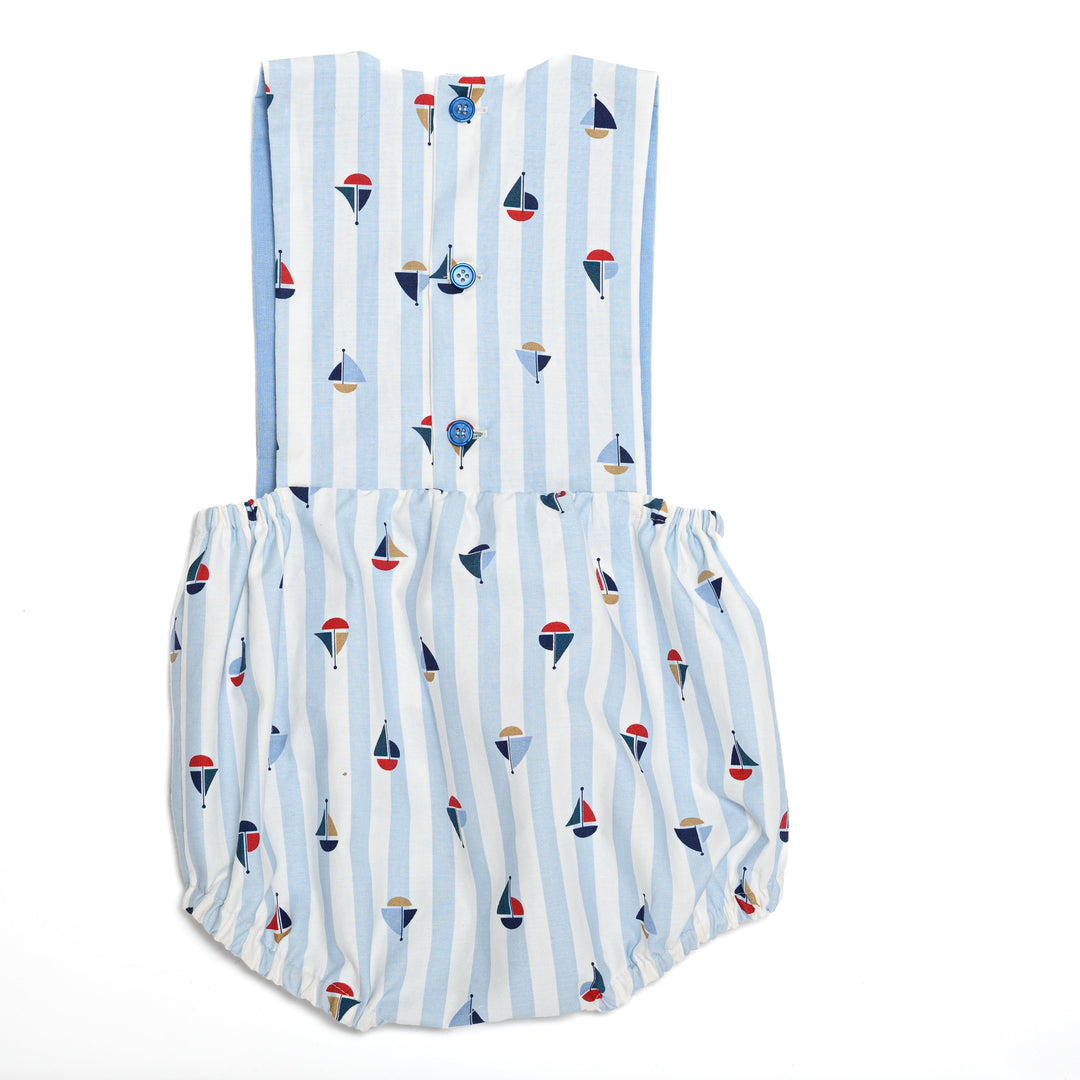 Schnittmuster Baby Latzhose Marco /Kurzoverall  PDF | Sommer-Strampler | Größe 50–92 | mit maritimen Design