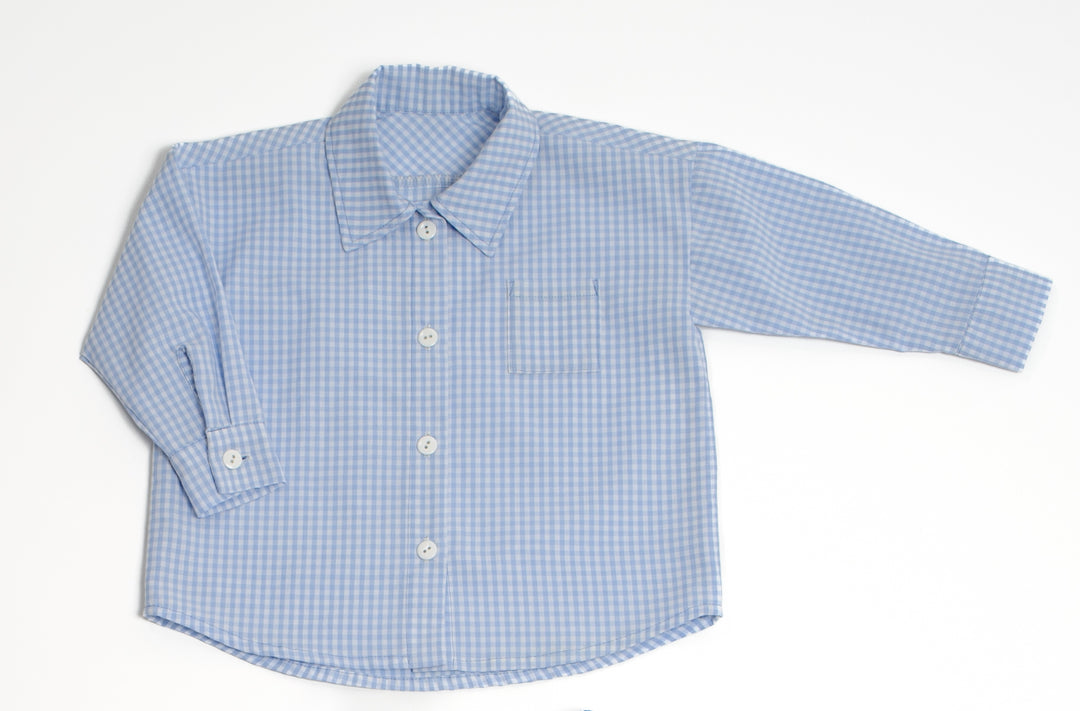 Schnittmuster Hemd für Baby und Kinder TOM Jungen Langarm und Kurzarm