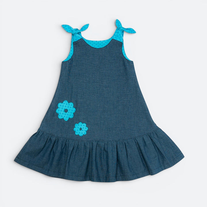 Mädchenkleid PDF Schnittmuster – 3 Varianten 74/80–146/152