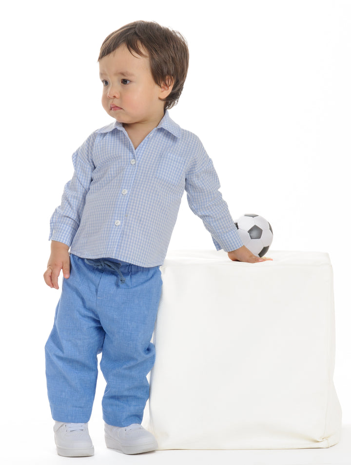 Schnittmuster Hemd für Baby und Kinder TOM Jungen Langarm und Kurzarm