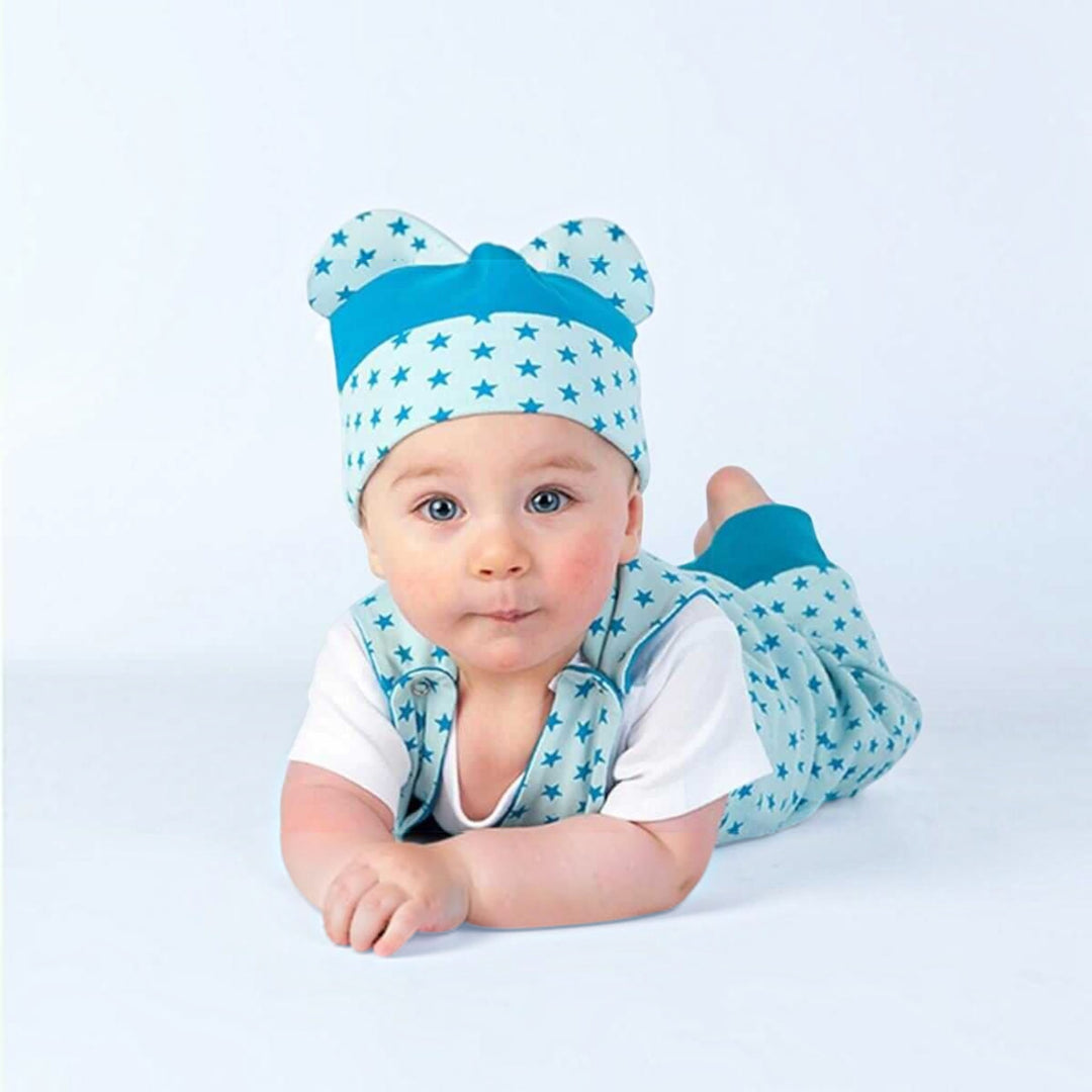 Baby Nähmuster Digitaler Download Neugeborenen Cardigan Strampler Set Bärenmütze Design Komplettes Schnittmuster Set Mehrere Größenoptionen Herz Stern Details PDF Format Sofortiger Zugriff DIY Baby Kleidung Anleitung Perfektes Handgemachtes Geschenk Unverzichtbar