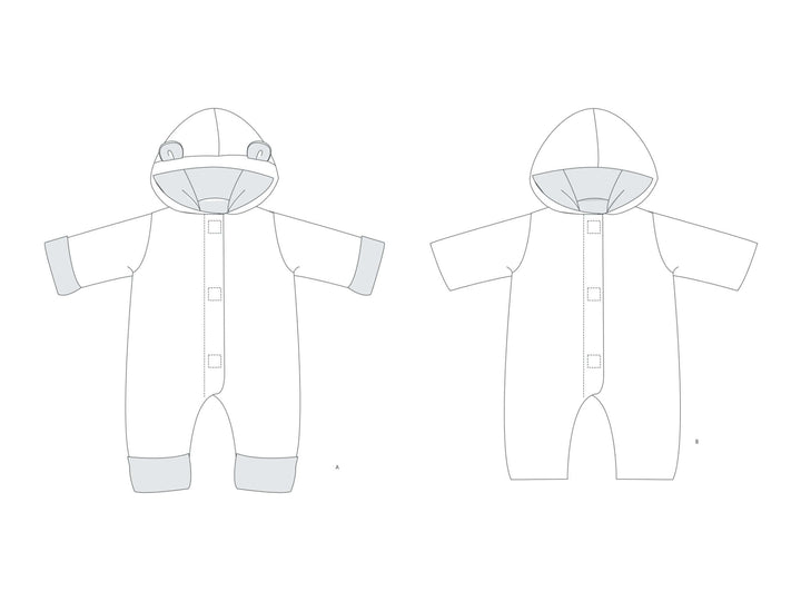 Schnittmuster Kapuzenstrampler CASSIA PDF