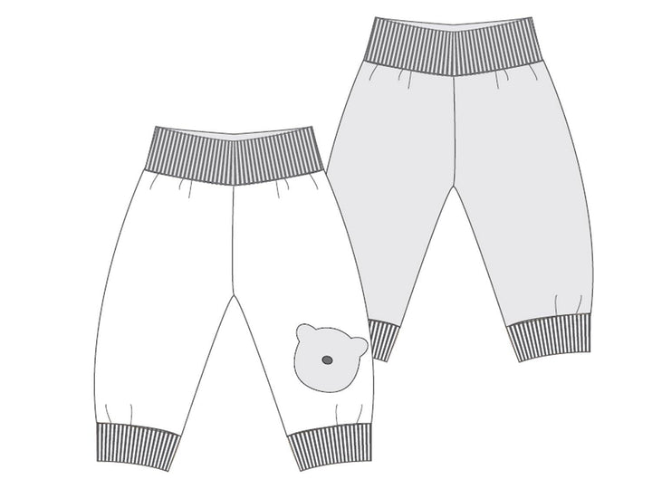 BEBE Baby Hose mit Bündchen Schnittmuster Ebook pdf Schnittmuster PDF Ebook download Patternforkids 