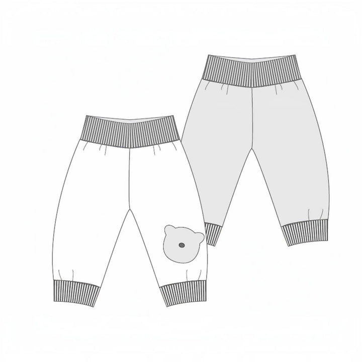 BEBE Baby Hose mit Bündchen Schnittmuster Ebook pdf Schnittmuster PDF Ebook download Patternforkids