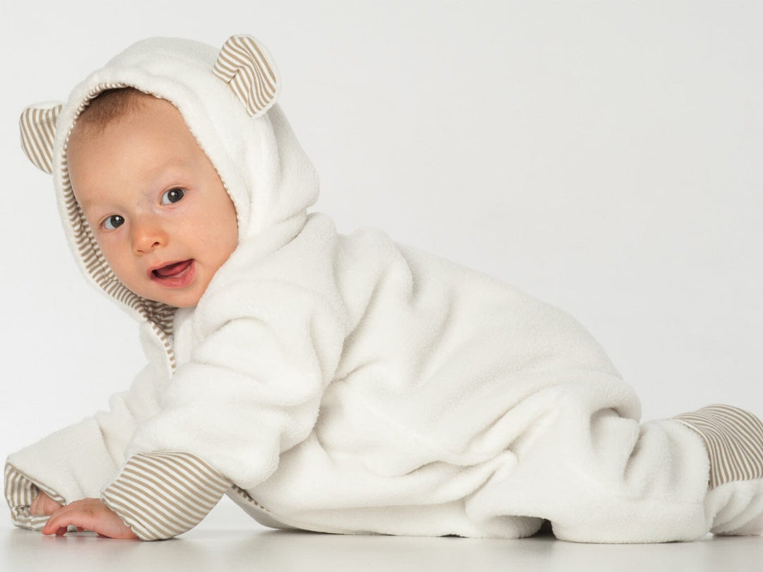 Baby Nähmuster Digitaler Download Hooded Strampler Design Säuglingskleidung Nähprojekt PDF Format Komplette Anleitung Zwei Stilvarianten Neugeborenen bis Kleinkind Größen Moderne Baby Kleidung Design Einfacher Nähplan Professionelles Schnittmuster Layout