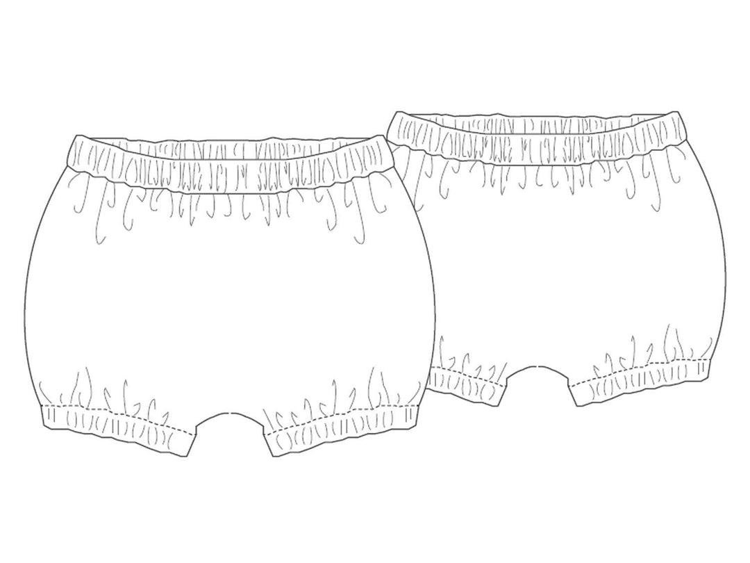 Druckbares Baby Bloomers Schnittmuster – Digitaler Download im PDF-Format – Nähprojekt mit Anleitung – Neugeborenen Mädchen Kleidung – Inklusive Anleitung & Mehrere Größen – Komplettes Foto-Tutorial – Perfektes DIY Baby Shower Geschenk – Handgemachtes Präsent