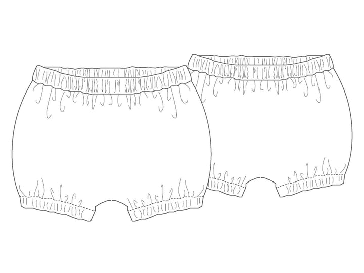 Druckbares Baby Bloomers Schnittmuster – Digitaler Download im PDF-Format – Nähprojekt mit Anleitung – Neugeborenen Mädchen Kleidung – Inklusive Anleitung & Mehrere Größen – Komplettes Foto-Tutorial – Perfektes DIY Baby Shower Geschenk – Handgemachtes Präsent