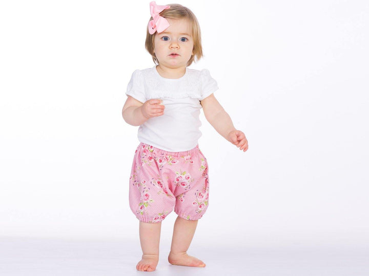 Druckbares Baby Bloomers Schnittmuster – Digitaler Download im PDF-Format – Nähprojekt mit Anleitung – Neugeborenen Mädchen Kleidung – Inklusive Anleitung & Mehrere Größen – Komplettes Foto-Tutorial – Perfektes DIY Baby Shower Geschenk – Handgemachtes Präsent