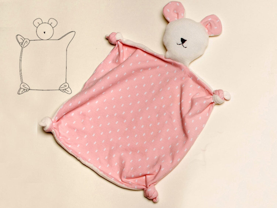 Kuscheltier Schmusetuch und Zahntuch TEDDY Ebook PDF Schnittmuster Schnittmuster PDF Ebook download Patternforkids 