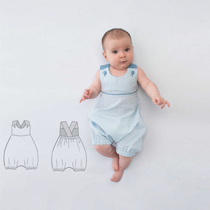 Latzhose Overall Schnittmuster Ebook pdf PHIL Größen: 56/62, 68/74, 80/86, 92/98 Schnittmuster PDF Ebook download Patternforkids